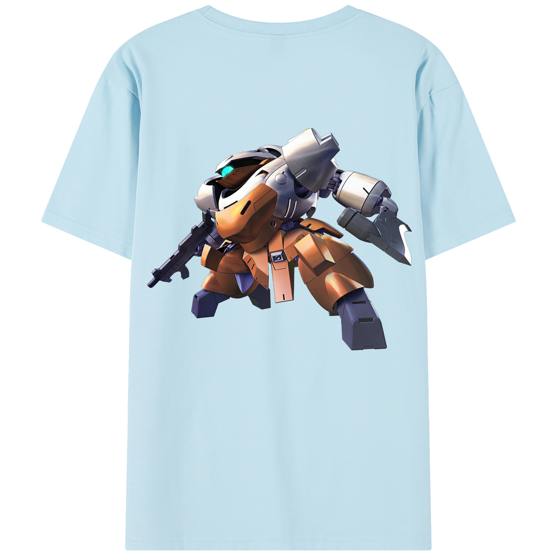（画像用） 機動戦士ガンダム Mobile Suit Gundam 綿100％半袖Tシャツ（背面プリント）